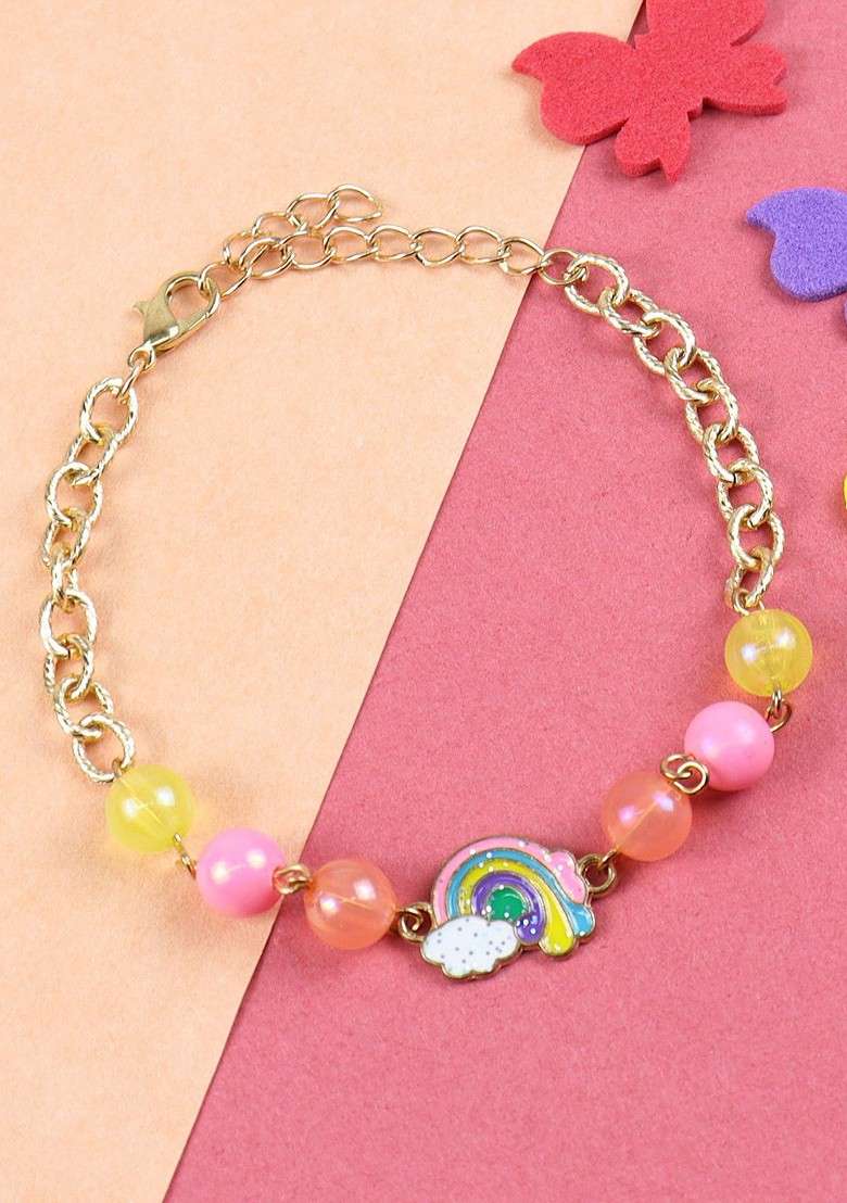 Beaded Wraparound Rakhi With Roli Chawal - Indya