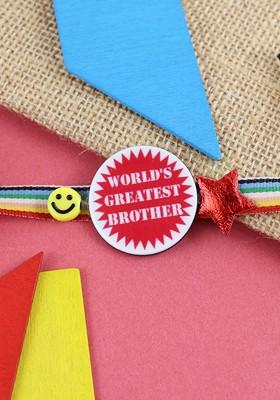 Boys Worlds Greatest Brother Charm Rakhi