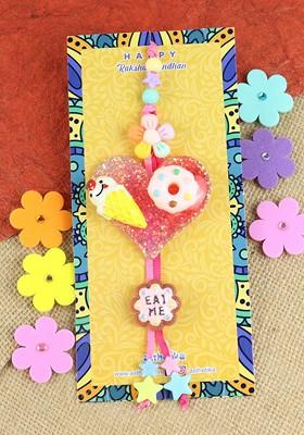 Girls Icecream Donut Charm Lumba Rakhi