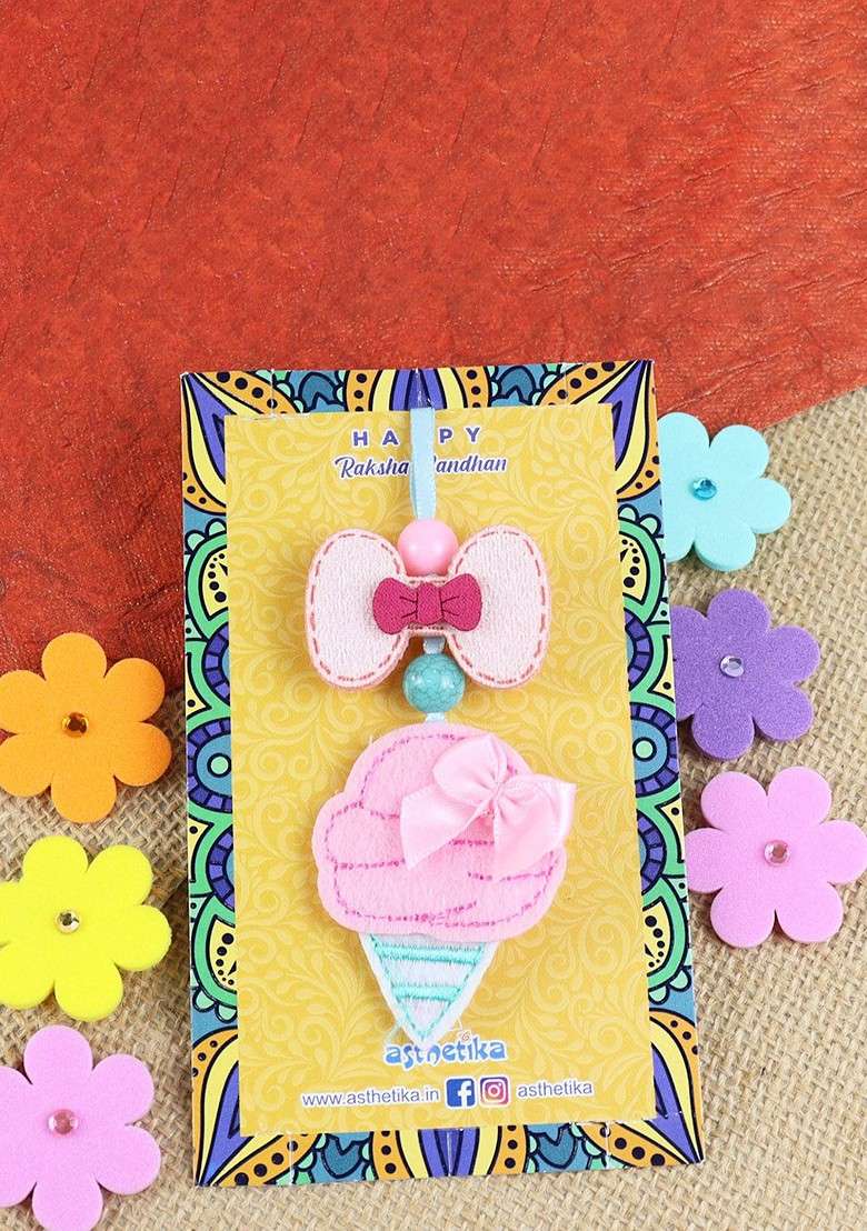 Girls Ice Cream Charm Lumba Rakhi - Indya