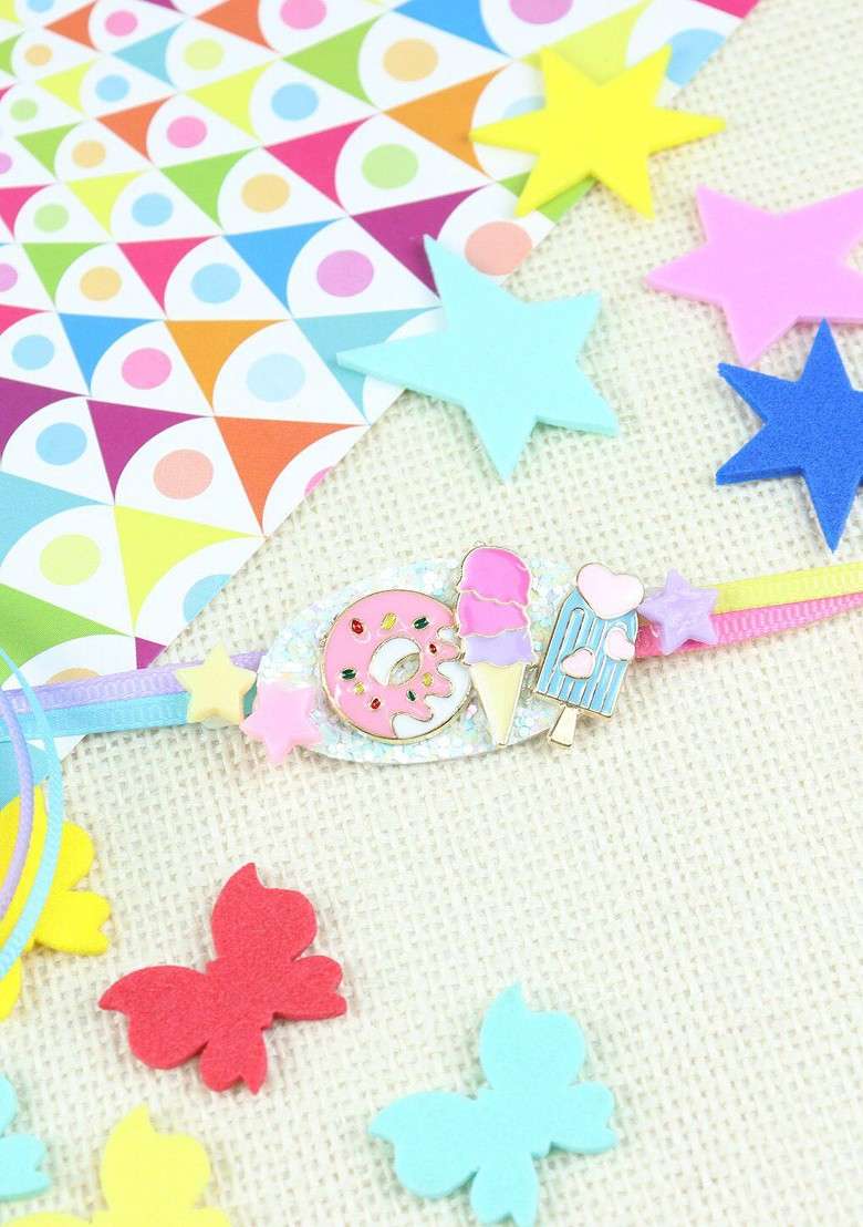Boys Icecream Charm Beaded Rakhi - Indya
