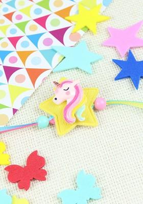 Boys Unicorn Charm Beaded Rakhi
