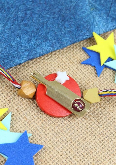 Red Boys Cricket Bat Sports Thread Rakhi
