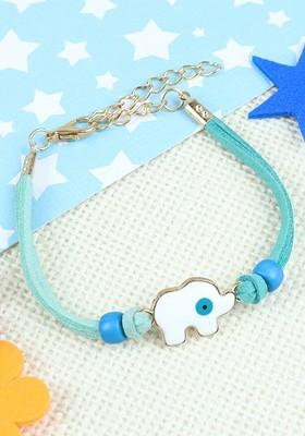 Kids Elephant Evil Eye Bracelet Rakhi