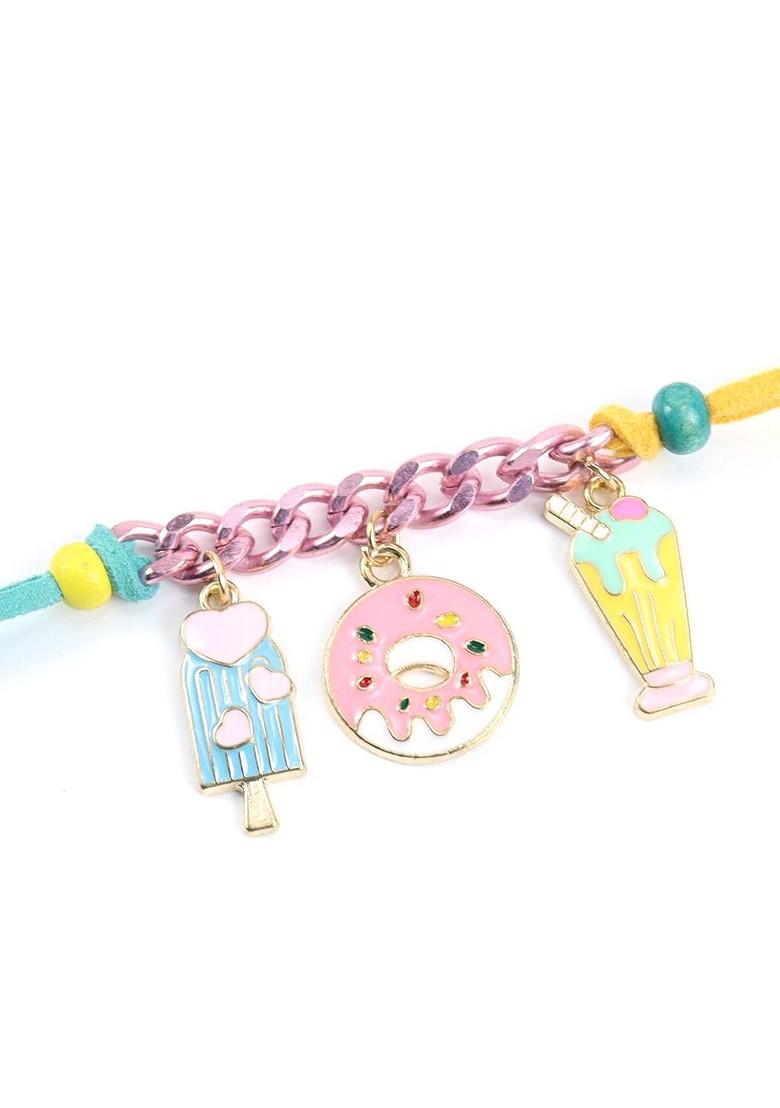 Kids Icecream Donut Multicharm Bracelet Rakhi