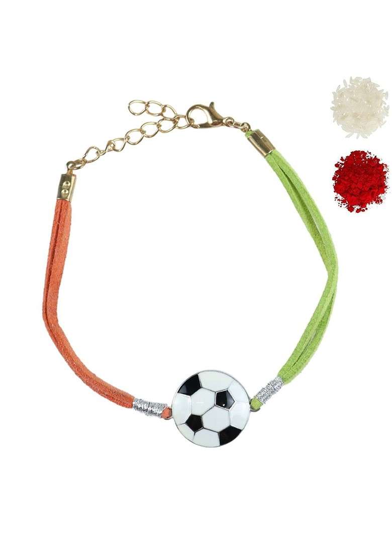 Boys Wraparound Rakhi With Roli Chawal - Indya