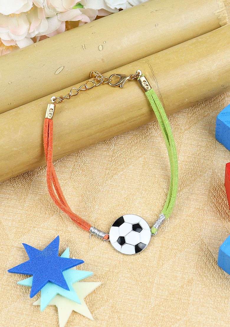 Boys Wraparound Rakhi With Roli Chawal - Indya
