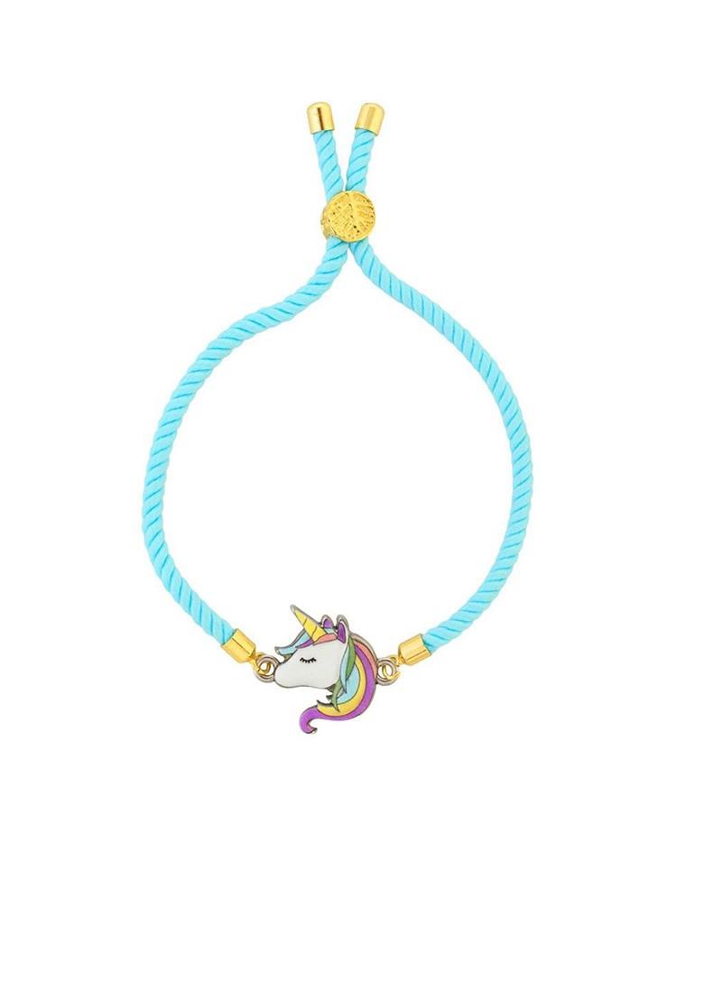 Kids Unicorn Wraparound Rakhi With Roli Chawal And Greeting Card - Indya