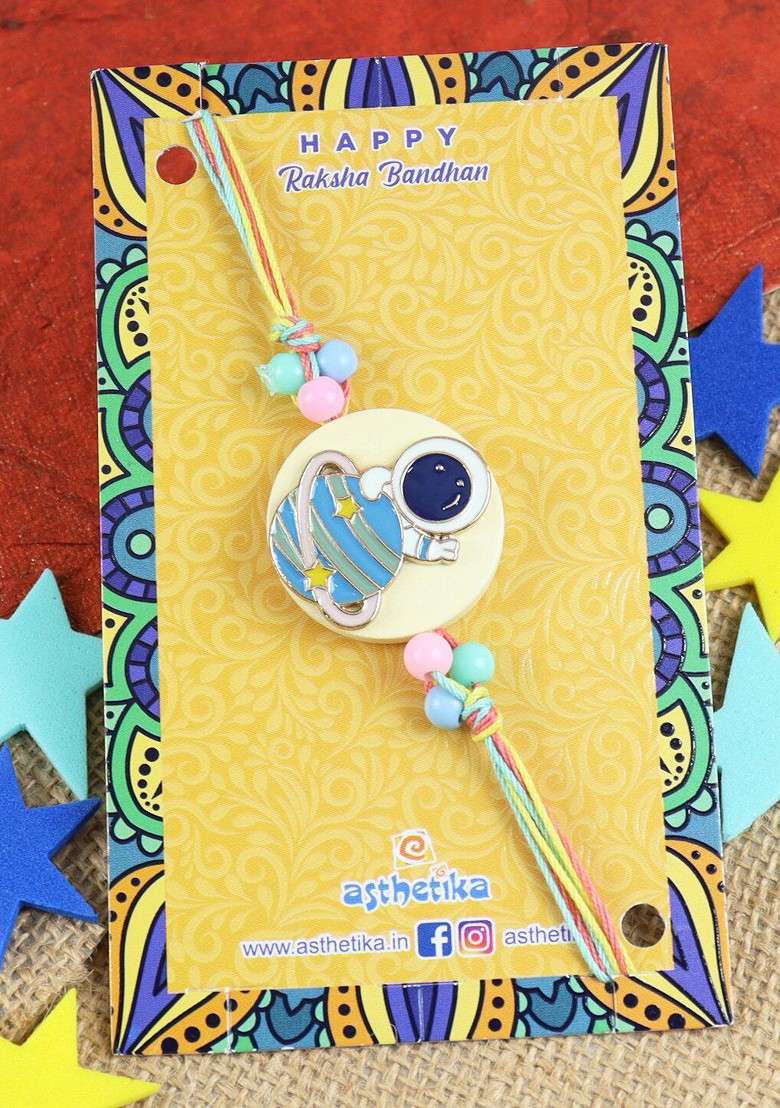 Boys Star Charm Beaded Rakhi - Indya