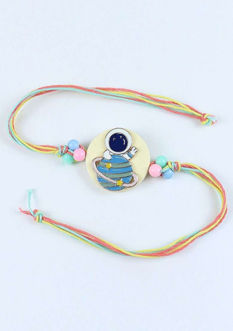 Boys Star Charm Beaded Rakhi - Indya