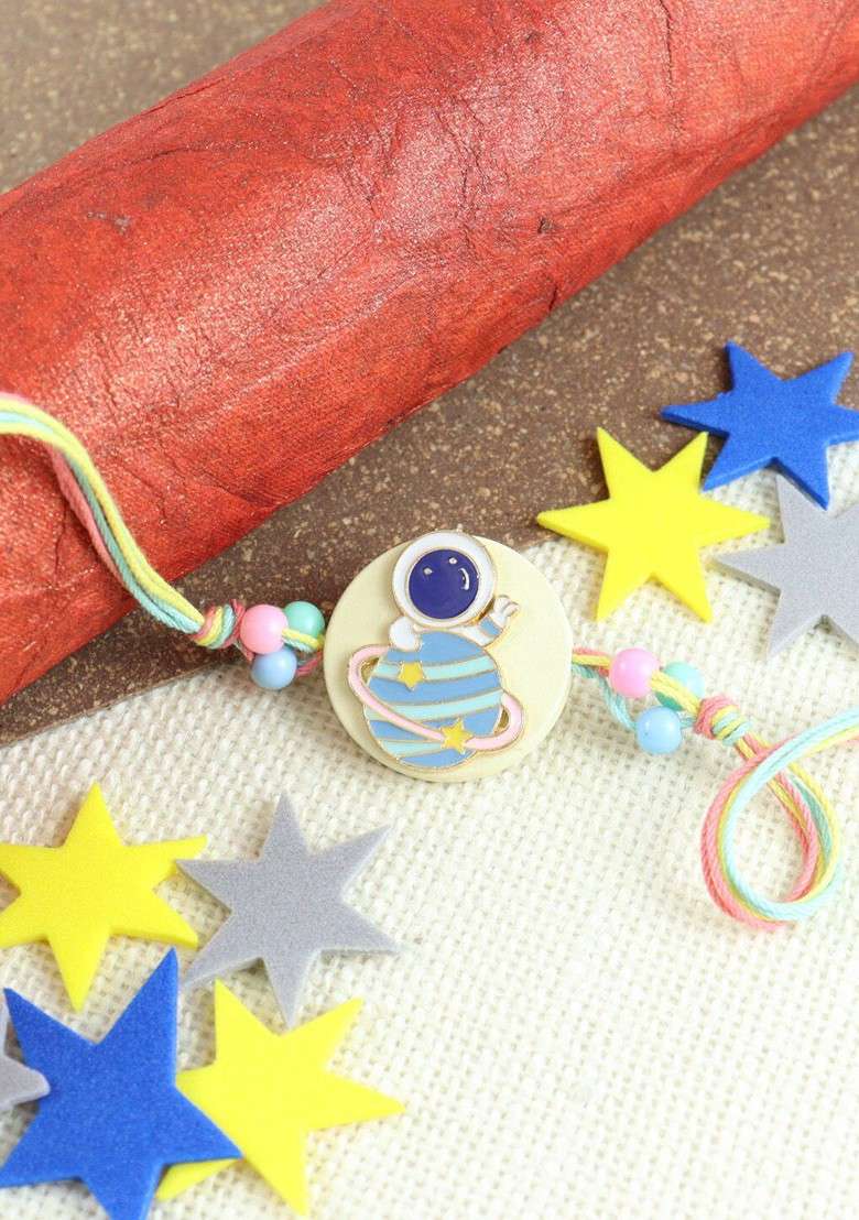 Boys Star Charm Beaded Rakhi - Indya
