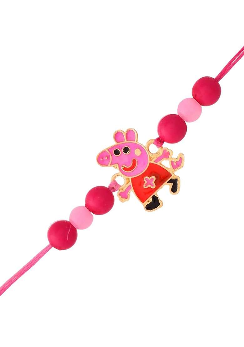 Cute Cartoon Rakhi With Magnet Gift And Roli Tilak - Indya