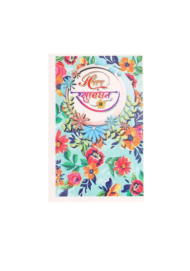 Black Kids Micky Mouse Character Artificial Beads Thread Rakhi With Roli Chawal