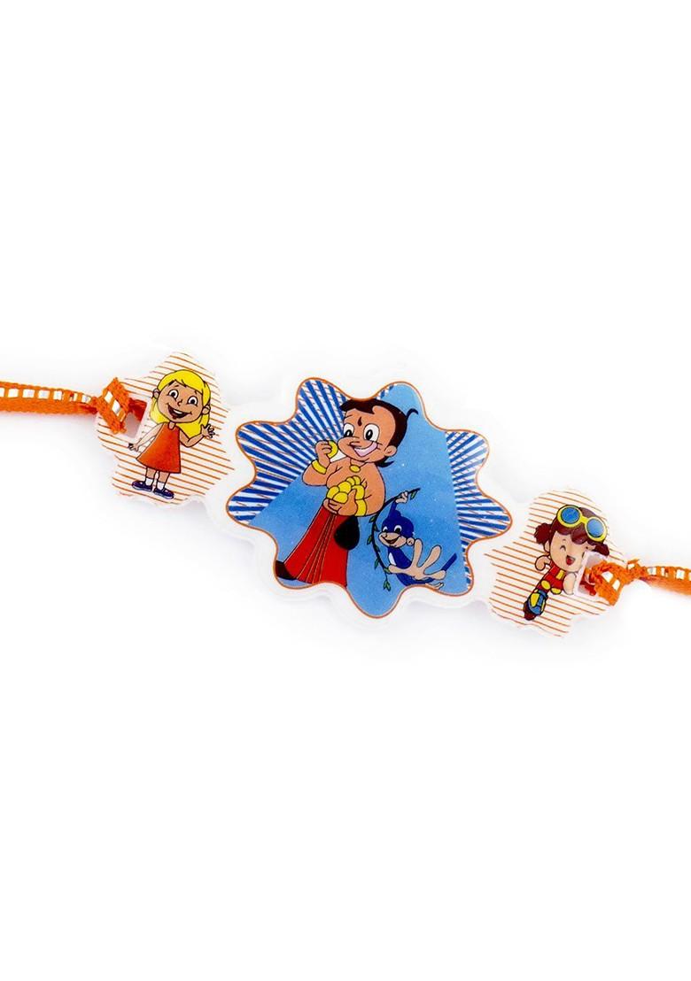 Chhota Bheem Rakhi Set With Buddha Showpieces - Indya