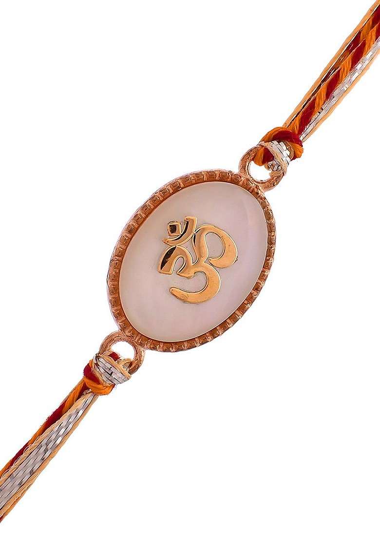 Red Raksha Bandhan Thread Rakhi With Panchmukhi Ganesha Gift Set - Indya
