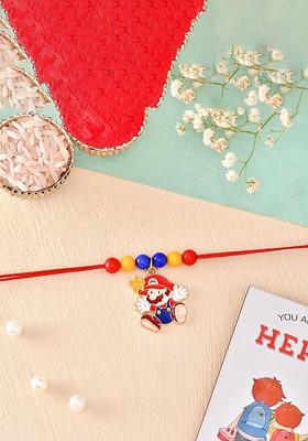 3Pcs Rakhi With Fridge Magnet And Roli Tilak