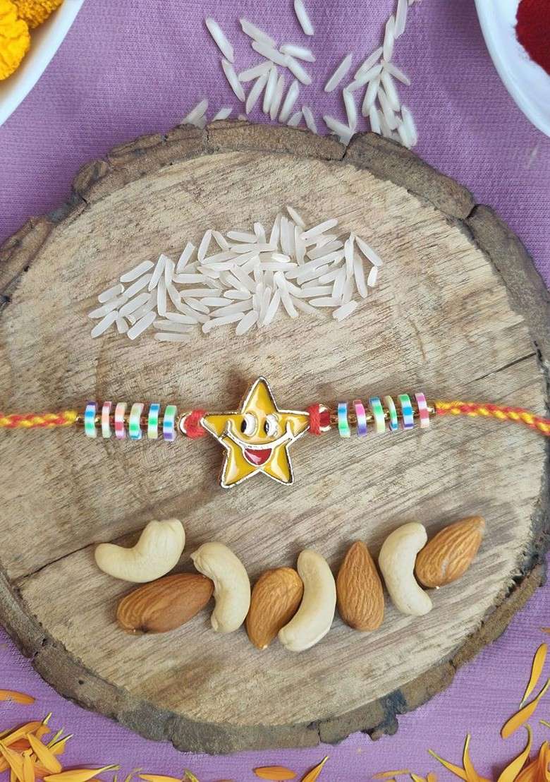 Green Thread Rakhi - Indya