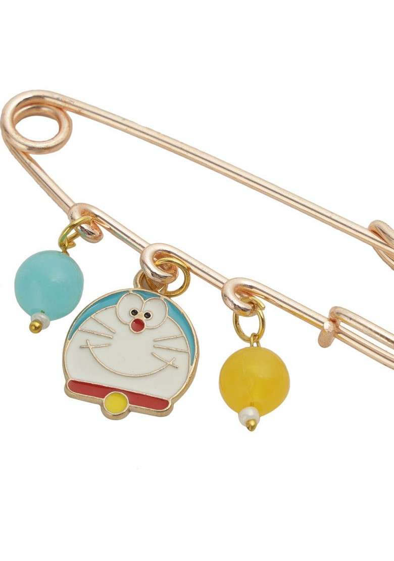 Kids Doraemon Wraparound Rakhi With Roli Chawal And Greetings Card - Indya