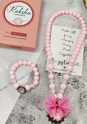 Girls Set Of 2 Jewellery Rakhi Gift Set