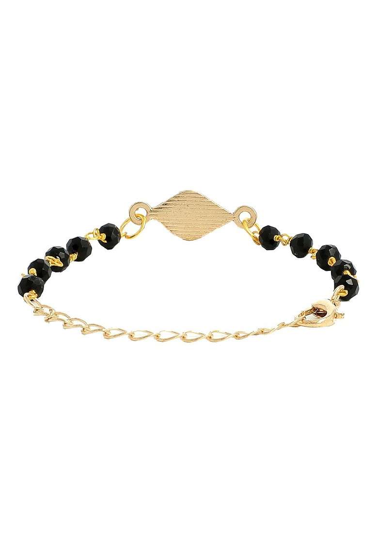 Kids Goldplated Nazaria Rakhi With Greeting Card And Roli Chawal Shagun - Indya