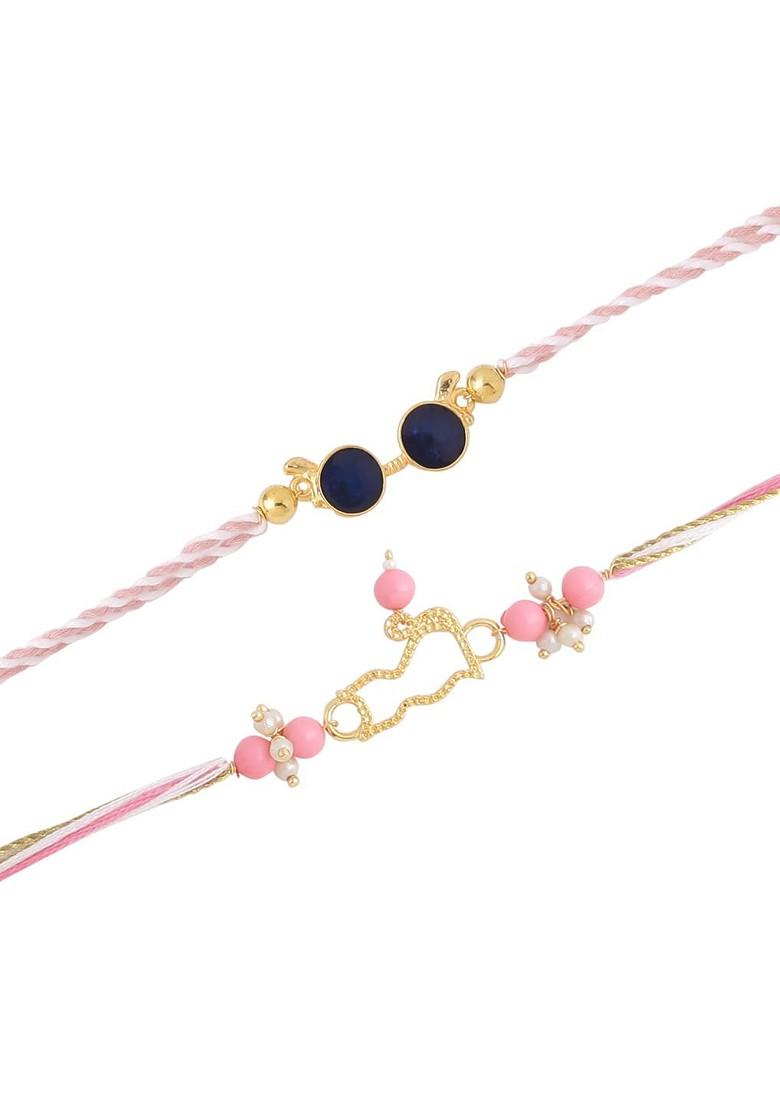 Boys Sunglasses And Kitty Rakhi Set Of 2 With Roli Chawal And Card - Indya