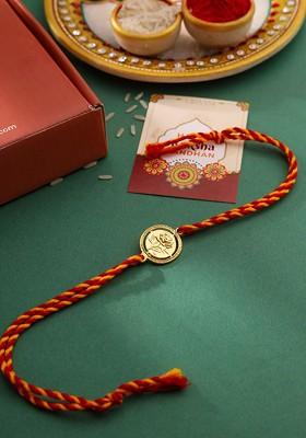 Gold Boys Gold Plated Thread Rakhi