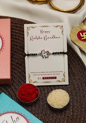 Kids Unicorn Najariya Rakhi With Roli Chawal And Greeting Card