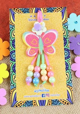 Girls Butterfly Charm Lumba Rakhi