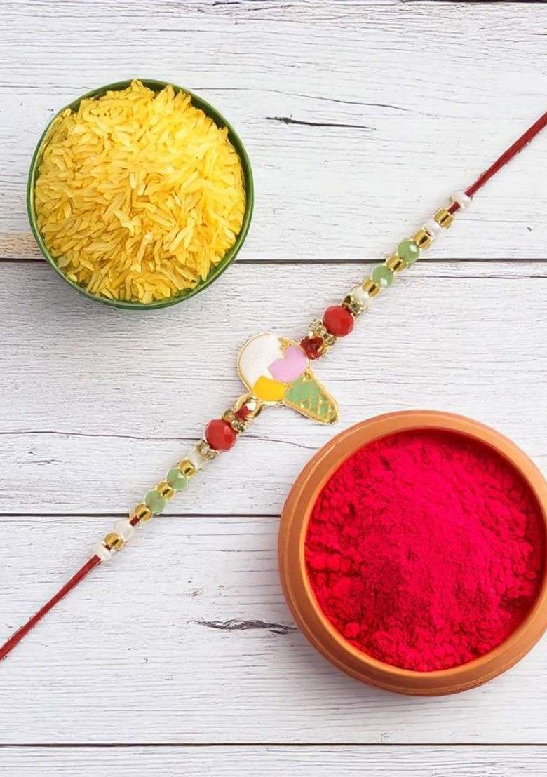 Pink Thread Rakhi - Indya