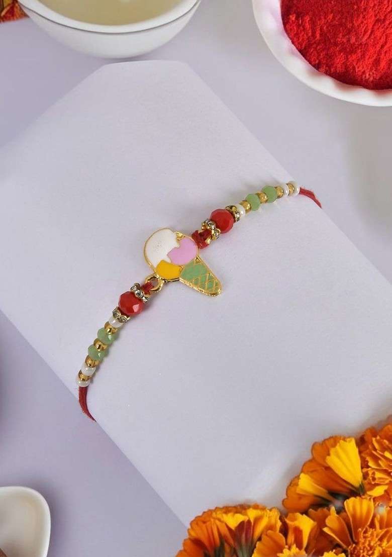 Pink Thread Rakhi - Indya