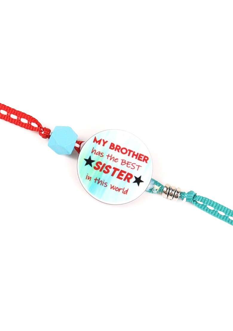 Boys Best Sister Brother Charm Rakhi - Indya