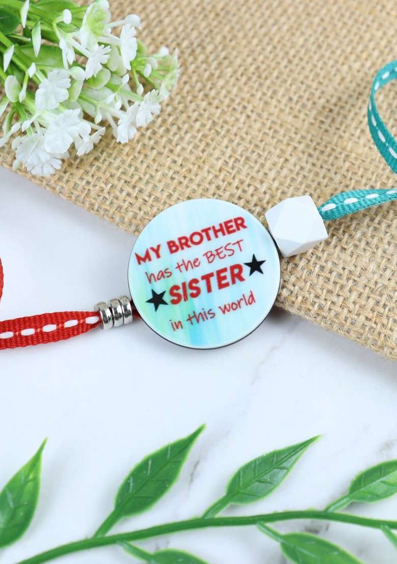 Boys Best Sister Brother Charm Rakhi - Indya