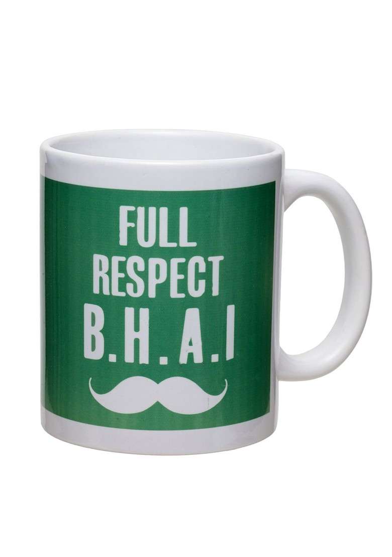 Men Om Handcrafted Rakhi With Mug Gift Set - Indya