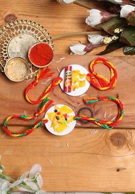 Kids Multicolored Set Of 2 Special Rakhi