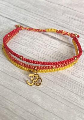 Bracelet Rakhi Combo For Bhaiya With Roli Chawal Shagun And Greeting Card