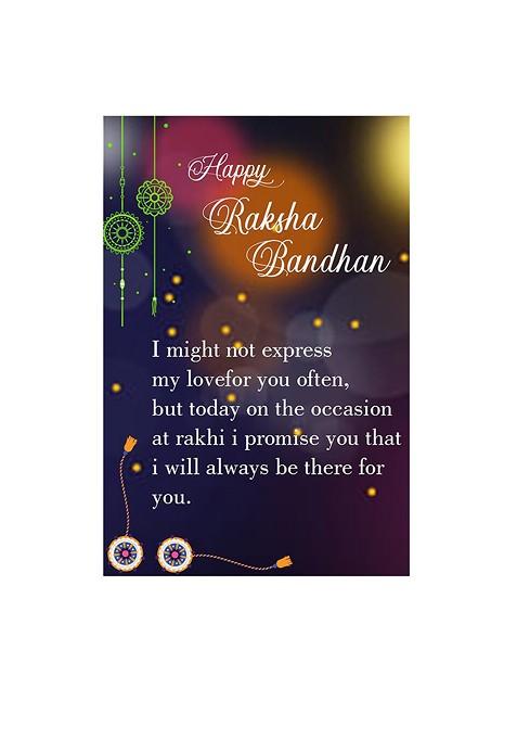 Gold Toned 3 Rakhi With Roli Chawal And Greeting Card