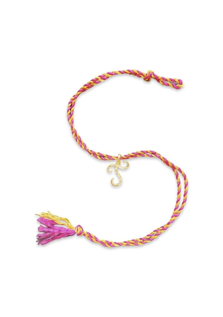 Mens Gold Plated Letter J Name Rakhi Designs - Indya