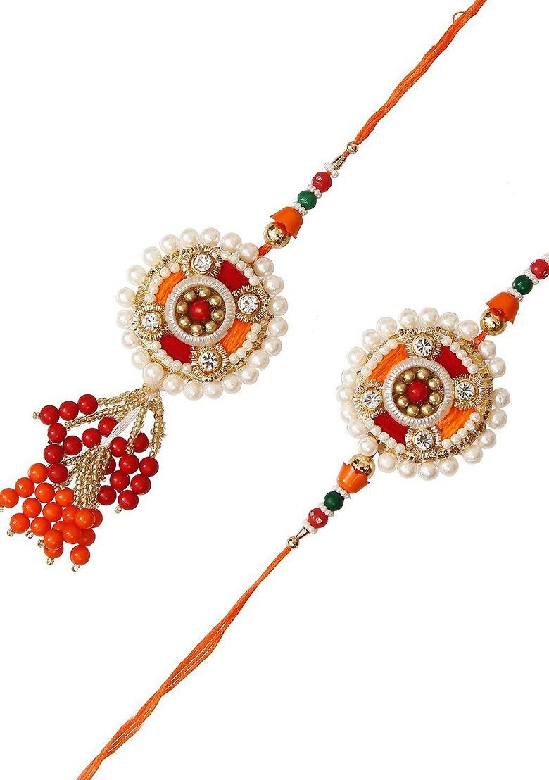 Multicolored Designer Bhaiya Bhabhi Rakhi