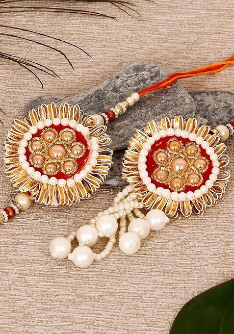 Multicolored Designer Bhaiya Bhabhi Rakhi