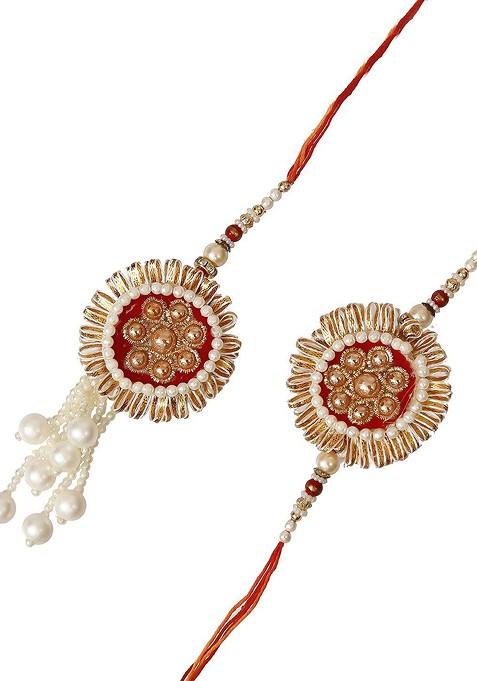 Multicolored Designer Bhaiya Bhabhi Rakhi
