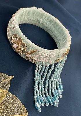 Embroidery Bangle Latkan Lumba Rakhi