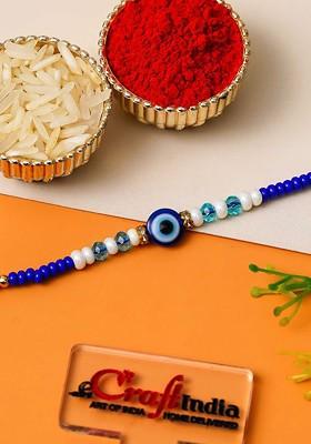 Beaded Evil Eye Thread Rakhi