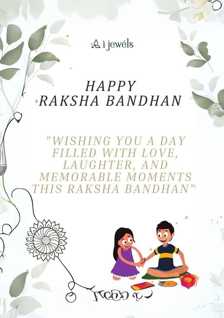 Artificial Stones Studded And Beaded Enamelled Thread Rakhi - Indya