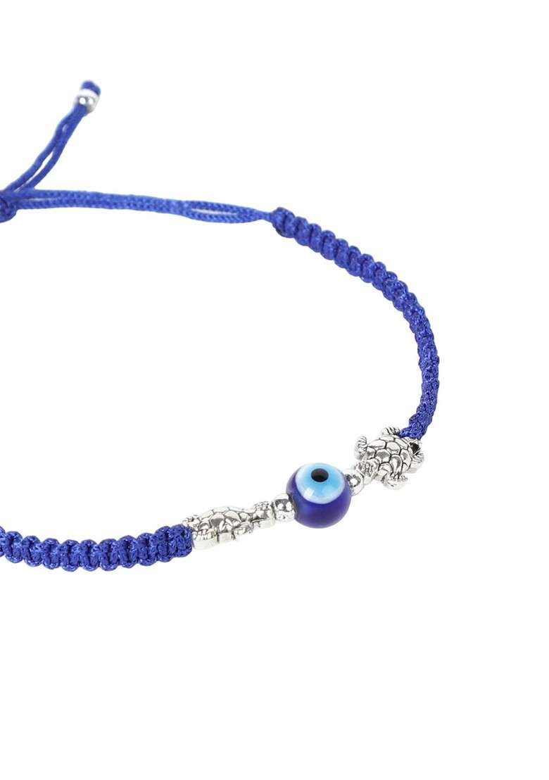 Set Of 2 Evil Eye Charm Thread Rakhis - Indya