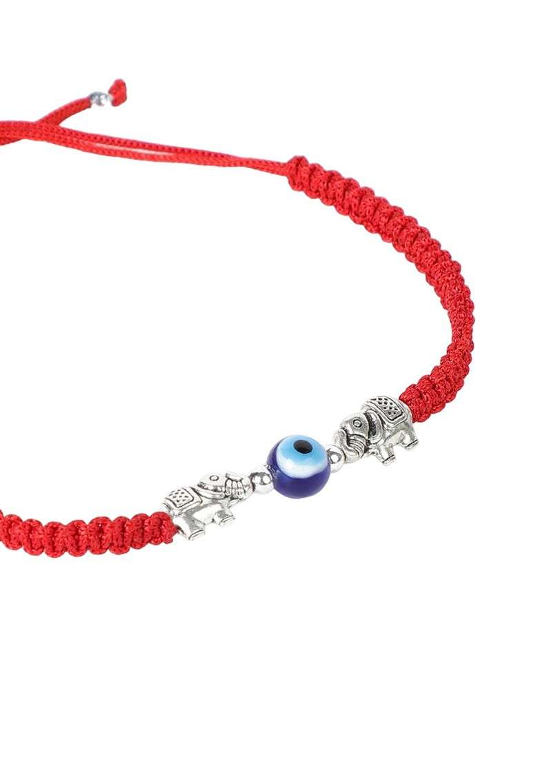 Set Of 2 Evil Eye Charm Thread Rakhis - Indya