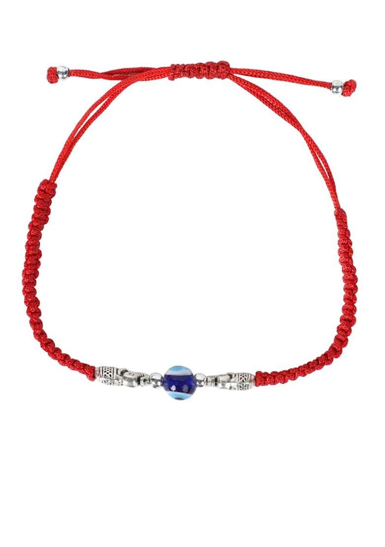Set Of 2 Evil Eye Charm Thread Rakhis - Indya