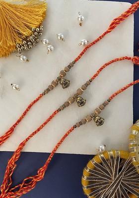 Set Of 3 Buddha Thread Rakhi
