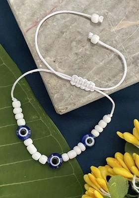 Beaded Evil Eye Wraparound Rakhi