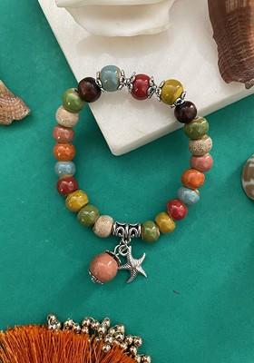 Star Charms Elasticated Bracelet Rakhi