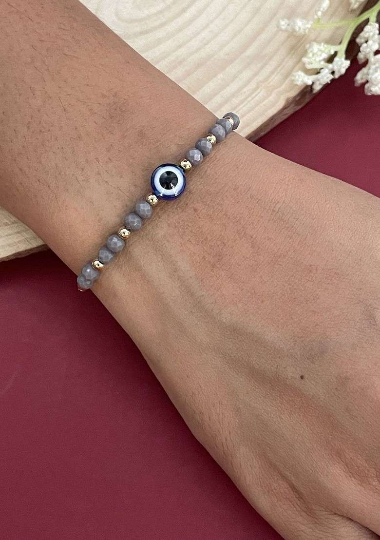 Evil Eye Beaded Wraparound Rakhi - Indya